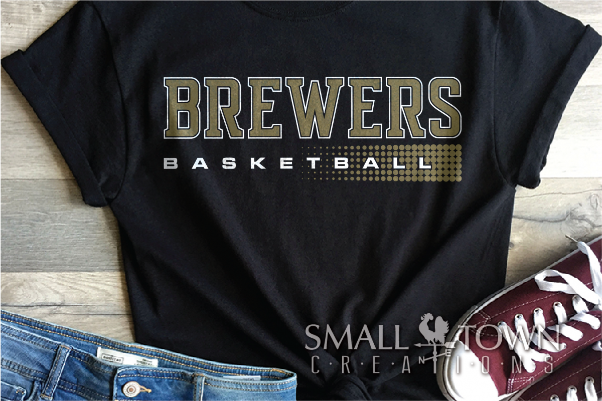 Brewer, Basketball, Sport, Team, Logo, PRINT, CUT, DESIGN example image 1