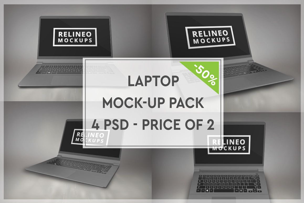 Laptop Mock-up Pack #2 example image 1