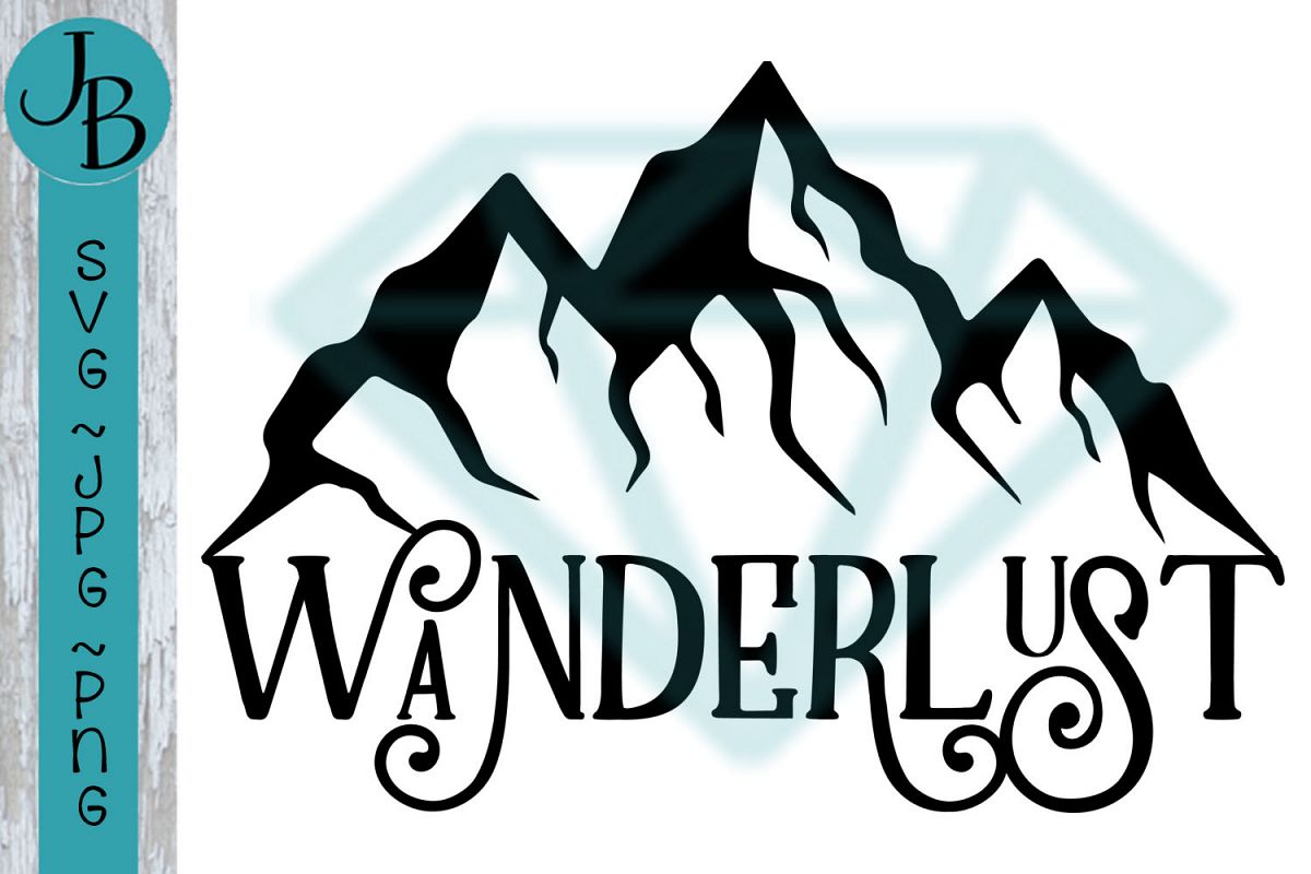 Wanderlust - Mountain Travel SVG File 1252 example image 1