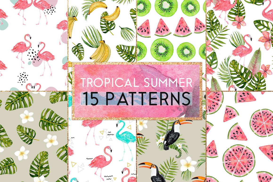 Tropical summer patterns example image 1
