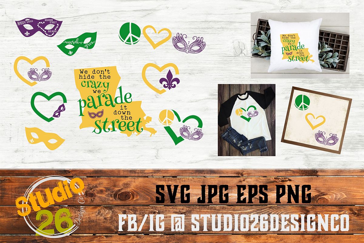 Mardi Gras Big Bundle SVG PNG EPS