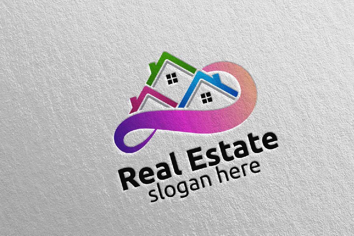 Real Estate Infinity Logo Design 41 example image 1