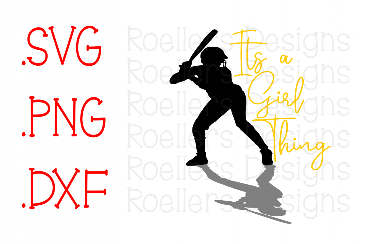 Its a Girl Thing, softball svg, spring svg, cricut, softball life