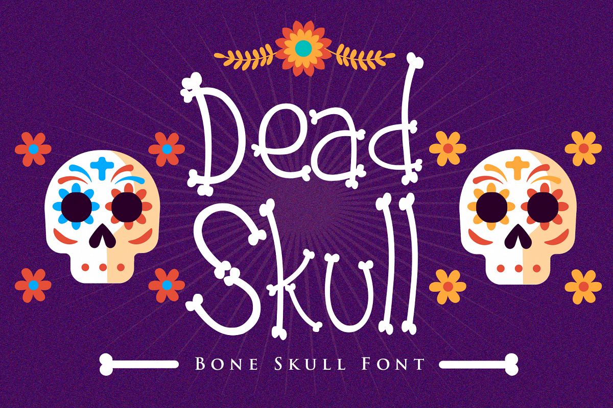 Dead Skull - Bone Skull Font example image 1