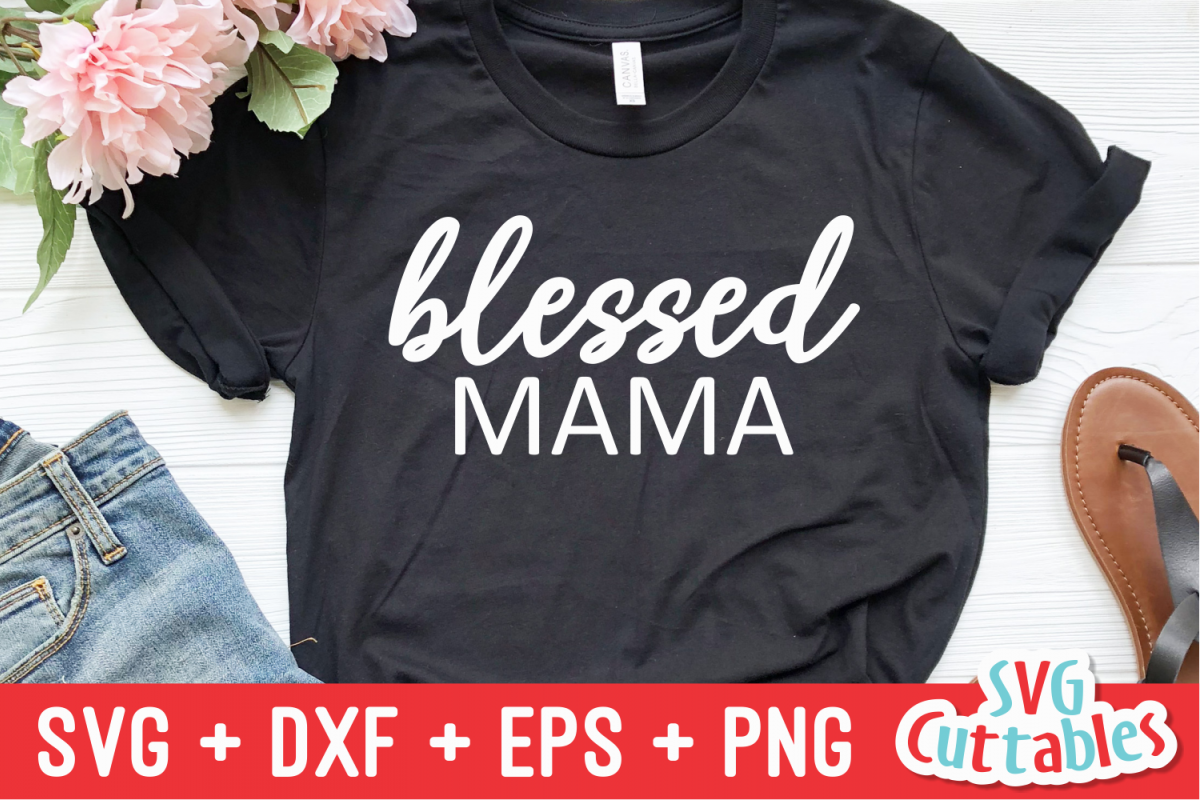 Blessed Mamma | Mother's Day | Cut File example image 1