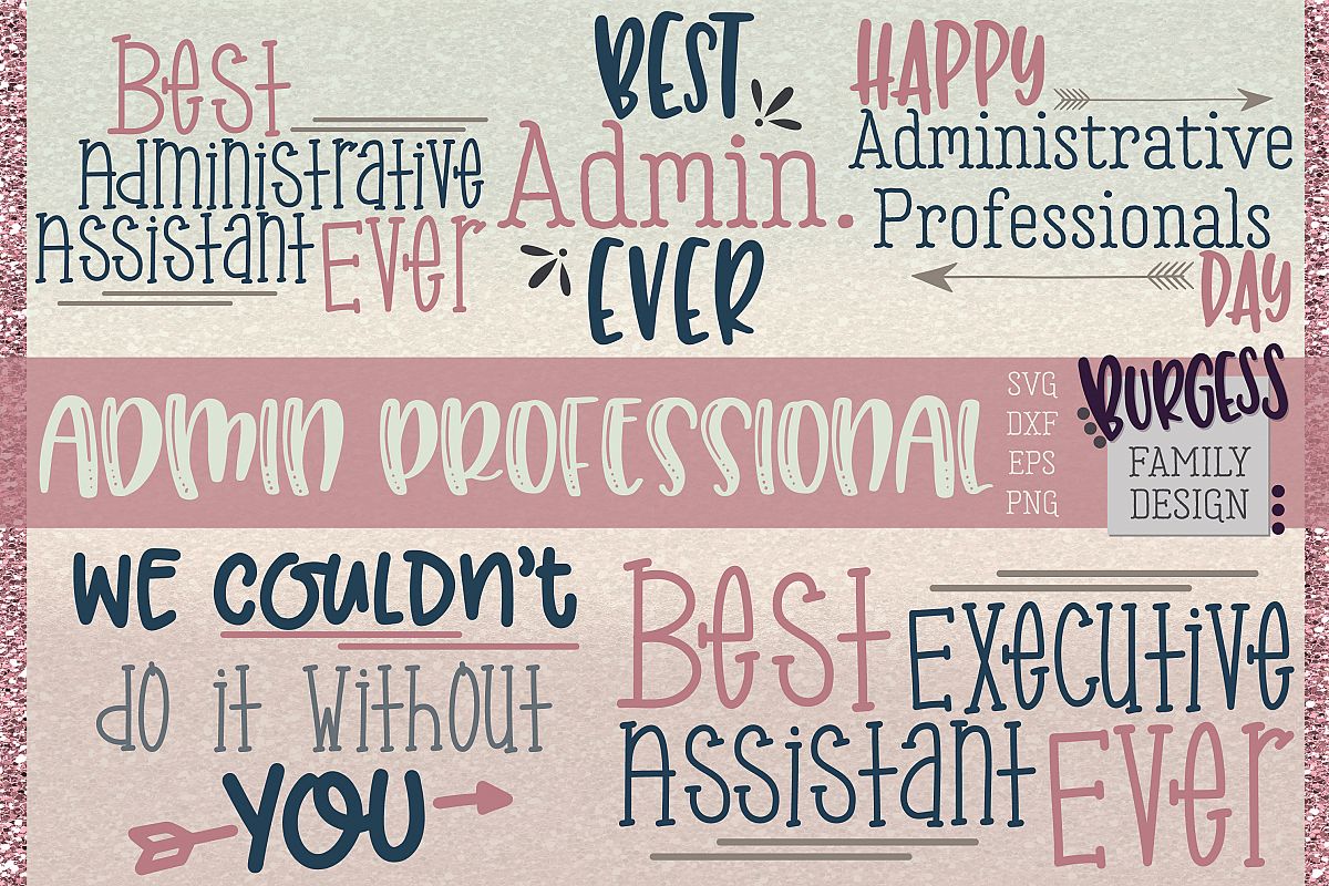 Administrative Professional bundle | SVG DXF EPS PNG JPEG example image 1