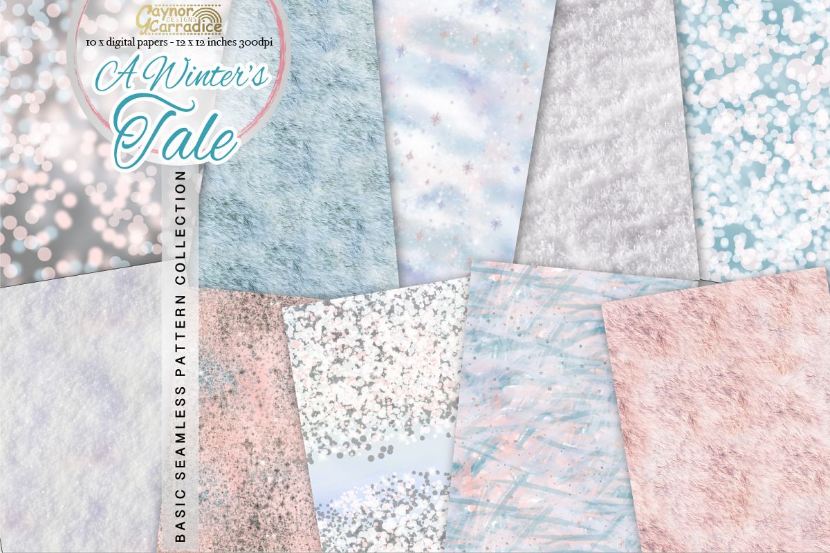Winter fairy Tale Textures collection example image 1