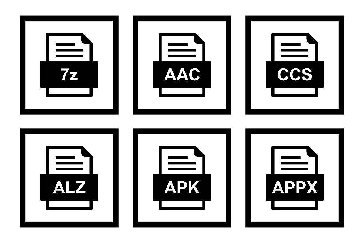 Set Of File Formats Icons example image 1
