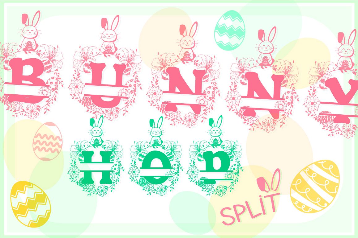 The Bunny Hop Split Font example image 1