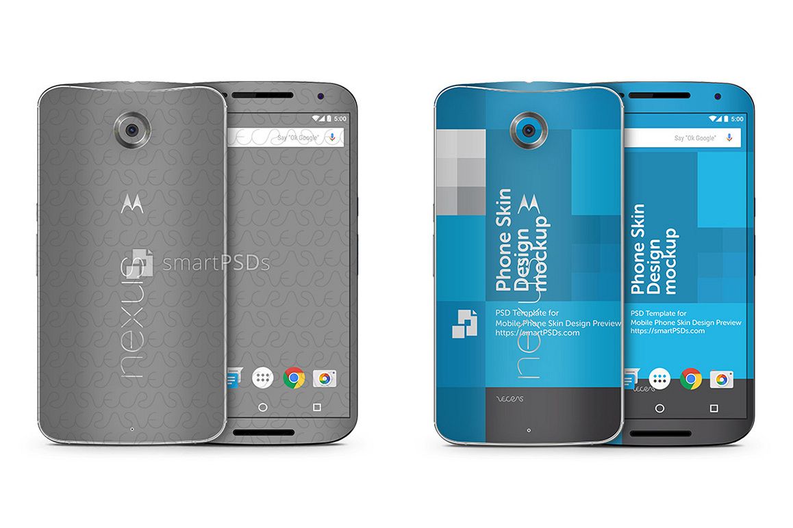 Google Nexus 6 Mobile Skin Design Template example image 1