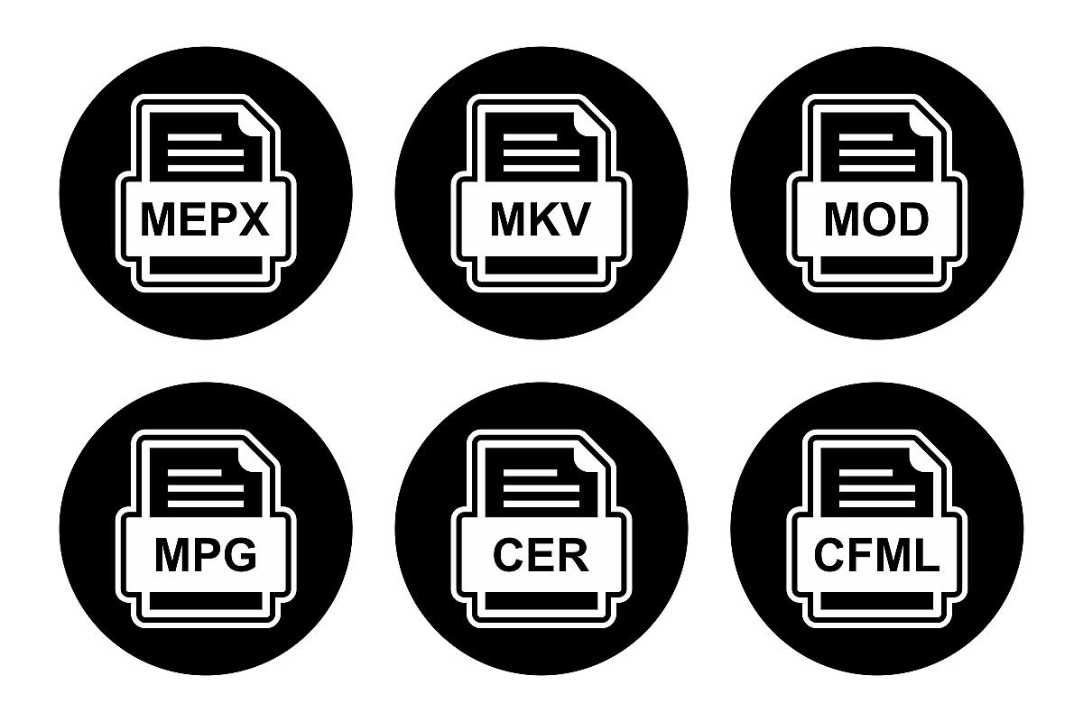 Set Of File Formats Icons example image 1