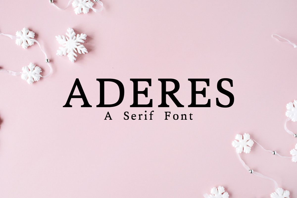 Aderes Serif Font Family example image 1