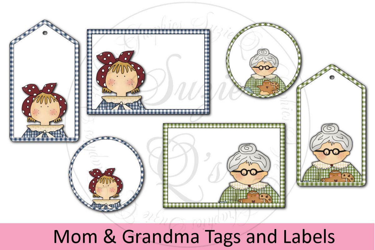 Mom and Grandma Tags and/or Labels example image 1