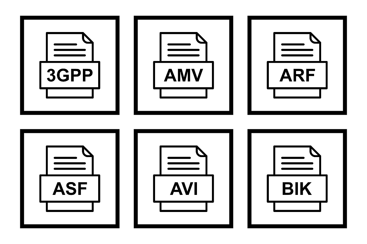 Set Of File Formats Icons example image 1