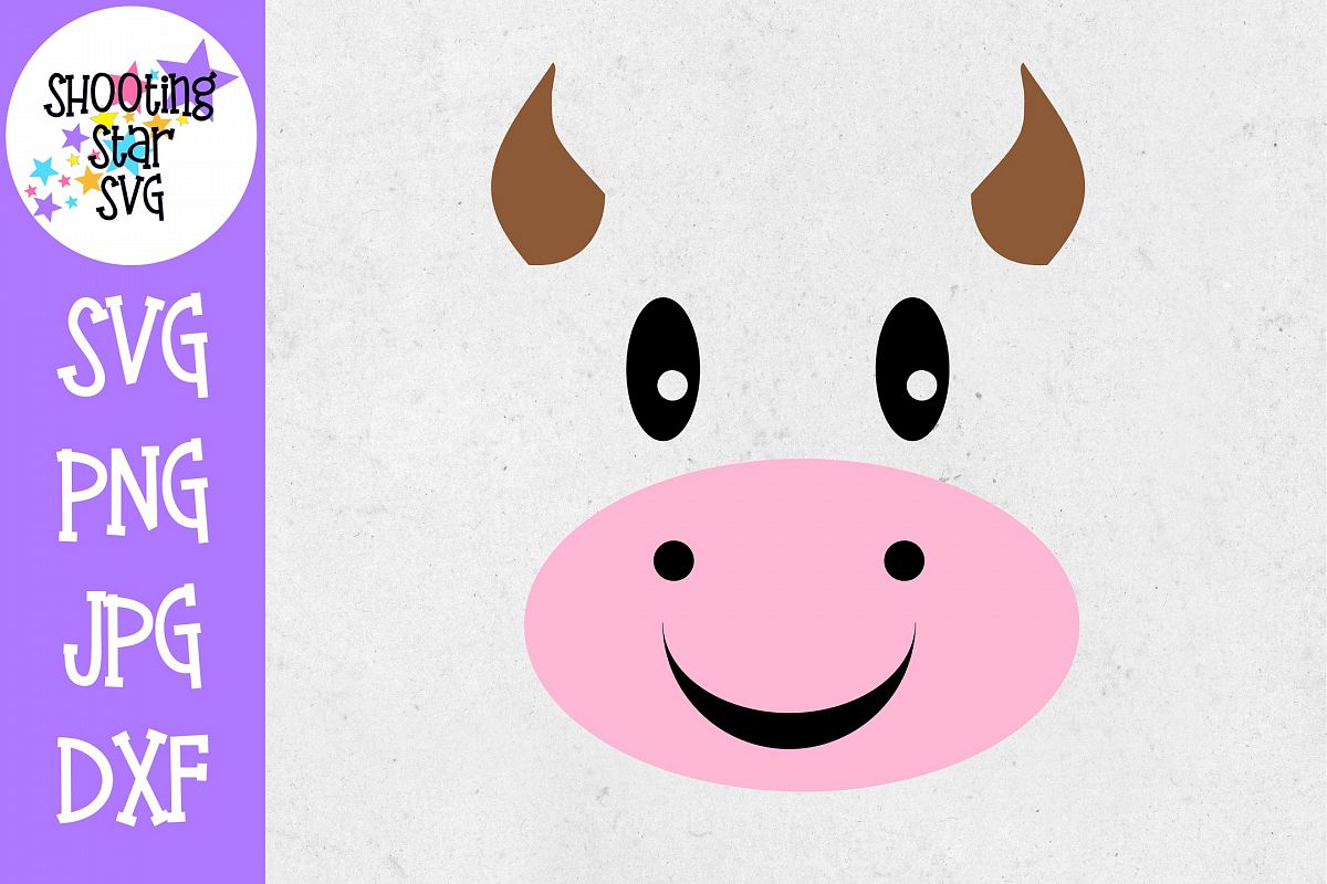Free Free 213 Baby Cow Face Svg Cartoon Cow Svg SVG PNG EPS DXF File
