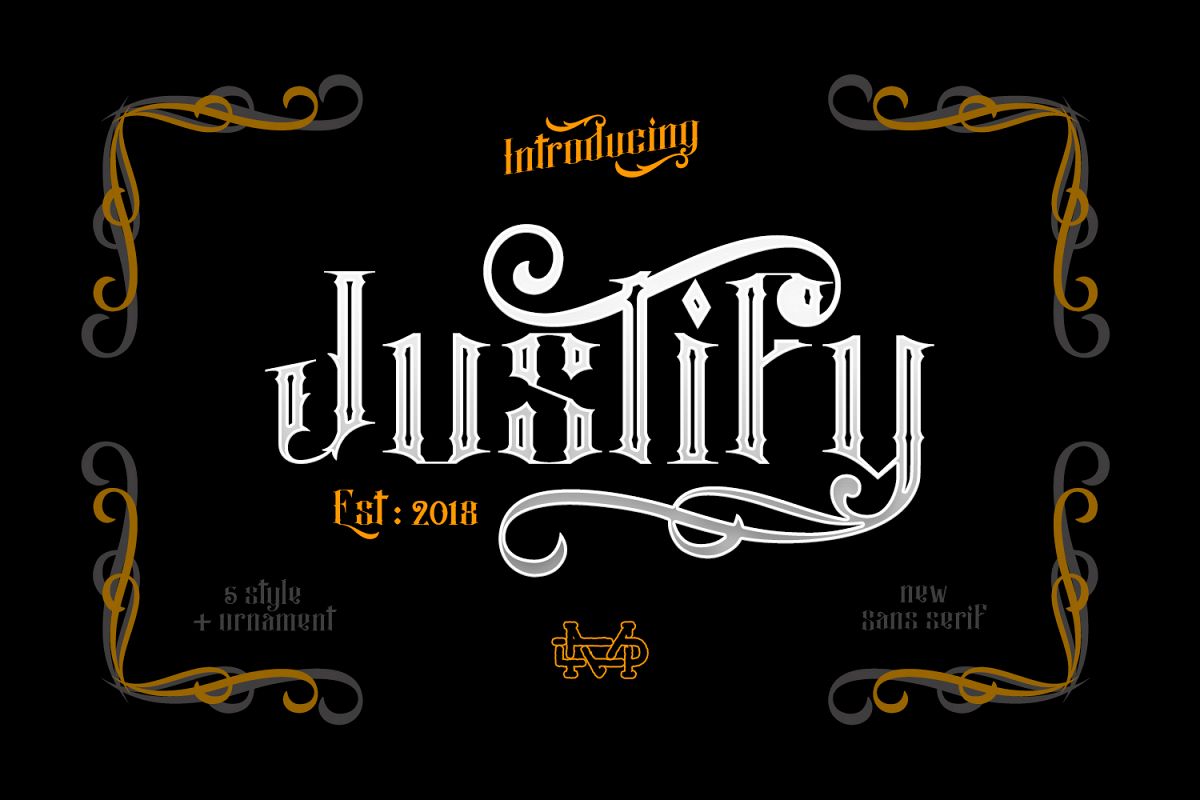 Justify I Font Packages example image 1