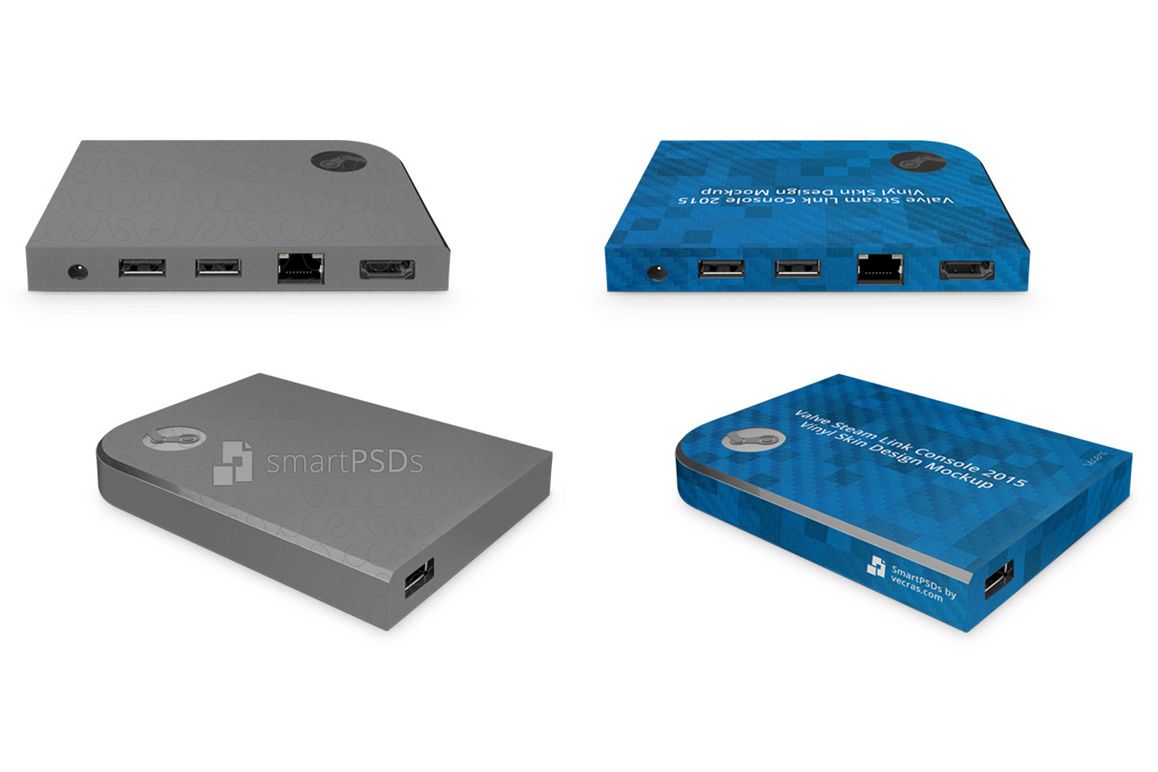 Valve Steam Link Gaming Console 2015 Vinyl Skin Mockup example image 1