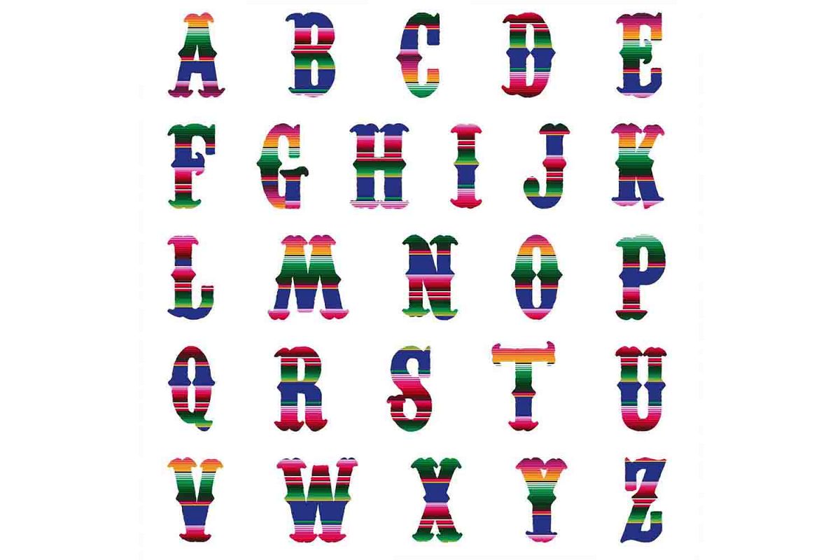 serape alphabet png serape letters sublimation print file 209206