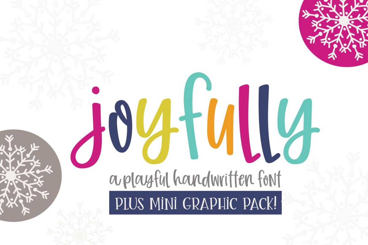 Joyfully Font & Graphics example image 1