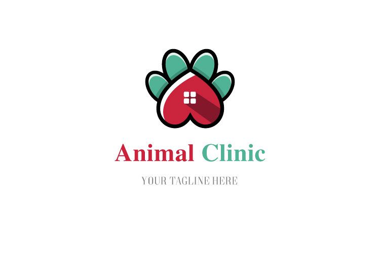 Animal Paw Vet Logo example image 1