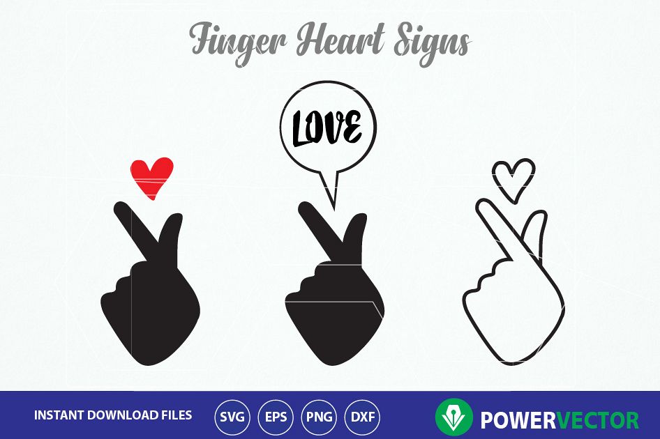 Download Finger Heart Svg. Hand heart symbol clip art. Love hand ...