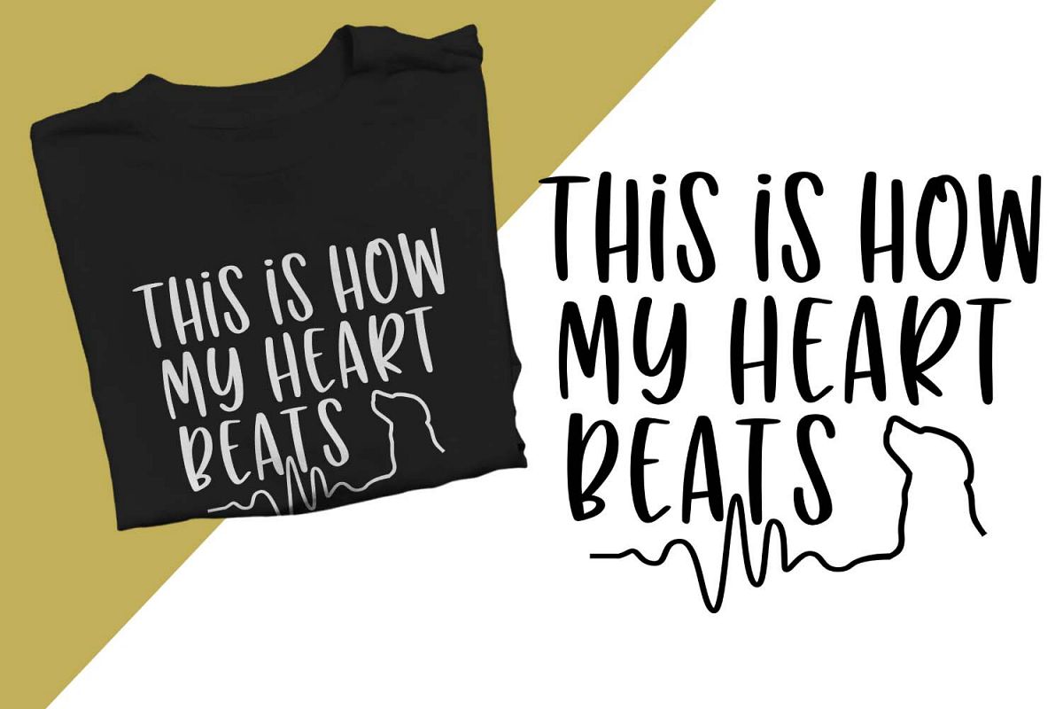 This is how my heart beats Printable example image 1