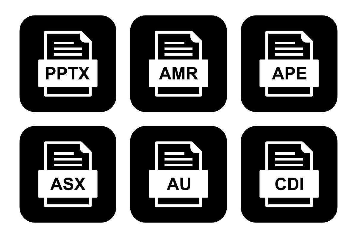 Set Of File Formats Icons example image 1