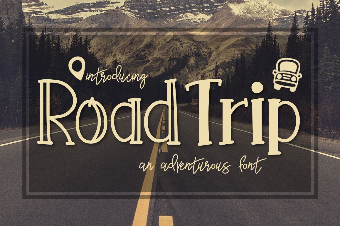 Road Trip an Adventurous Font example image 1