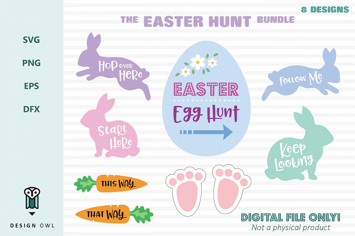 The Easter Hunt Bundle - SVG cut file bundle example image 1
