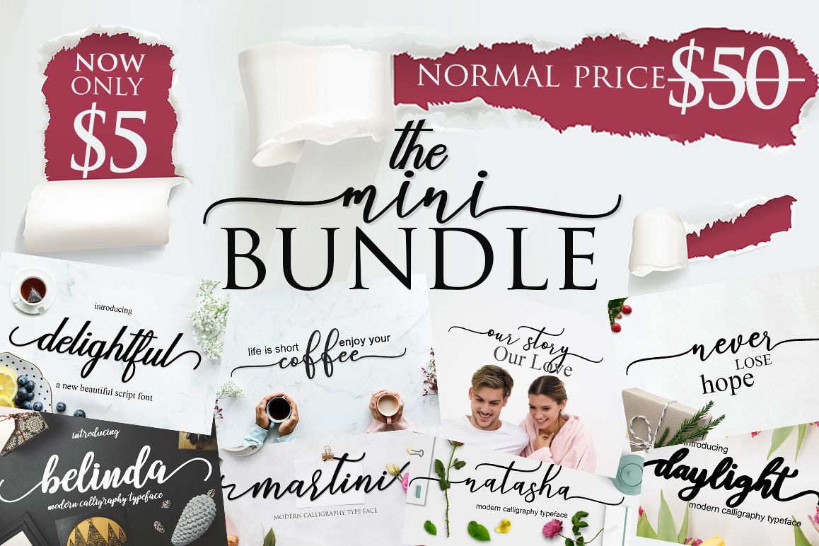 THE MINI FONT BUNDLE BY MRLETTERS VOL 3 example image 1