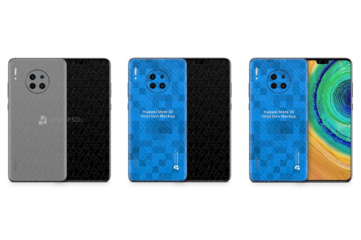 Download Huawei Mate 30 2019 PSD Skin Mockup Template