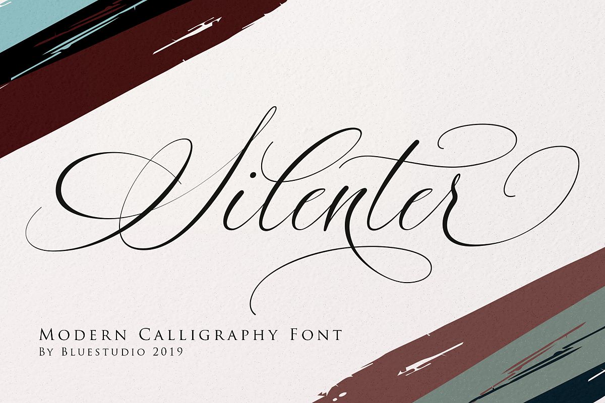 Silenter / Modern Calligraphy Font example image 1