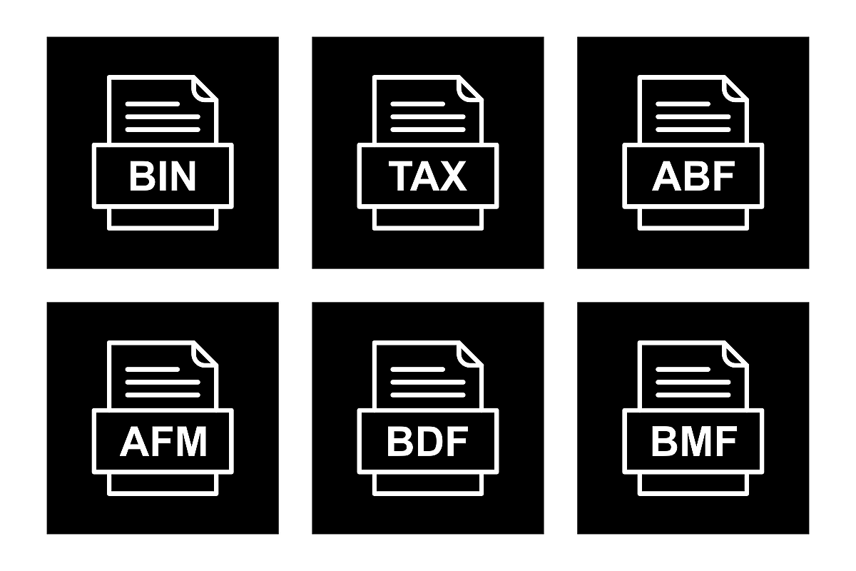 Set Of File Formats Icons example image 1