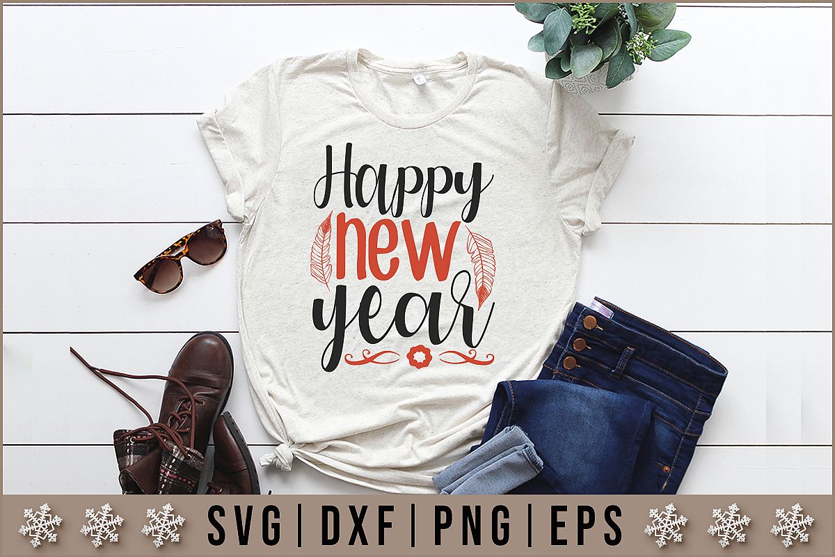 Happy New Year Quotes SVG Design example image 1