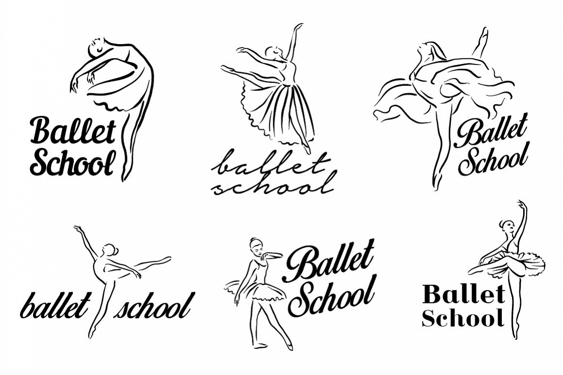 Ballerina illustration. example image 1