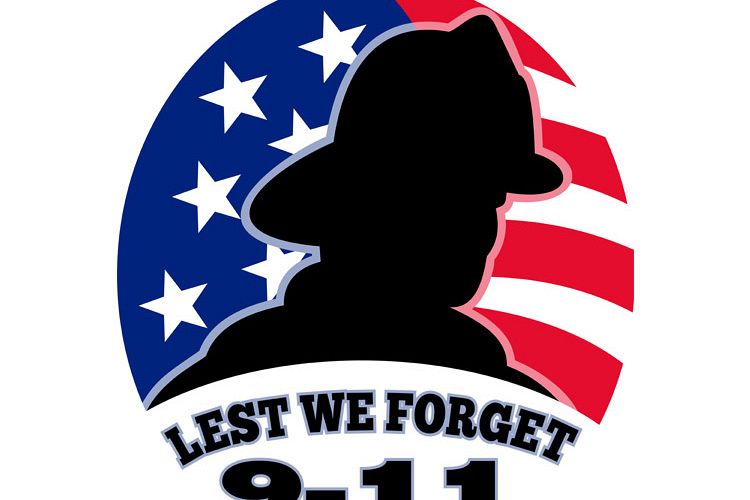 9-11 fireman firefighter american flag example image 1
