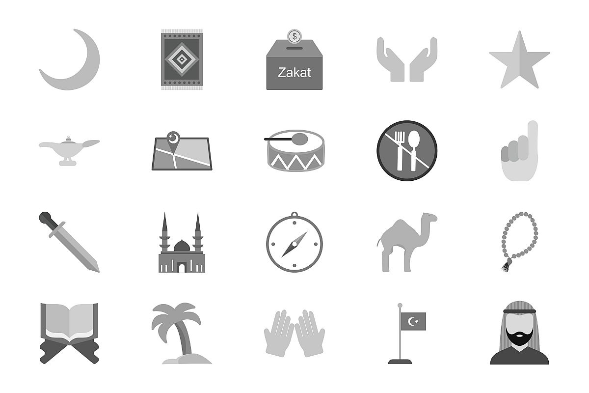 Set Of Ramadan Icons example image 1
