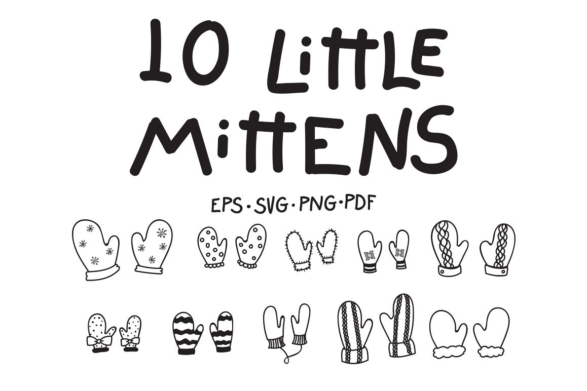 10 Little Mittens example image 1