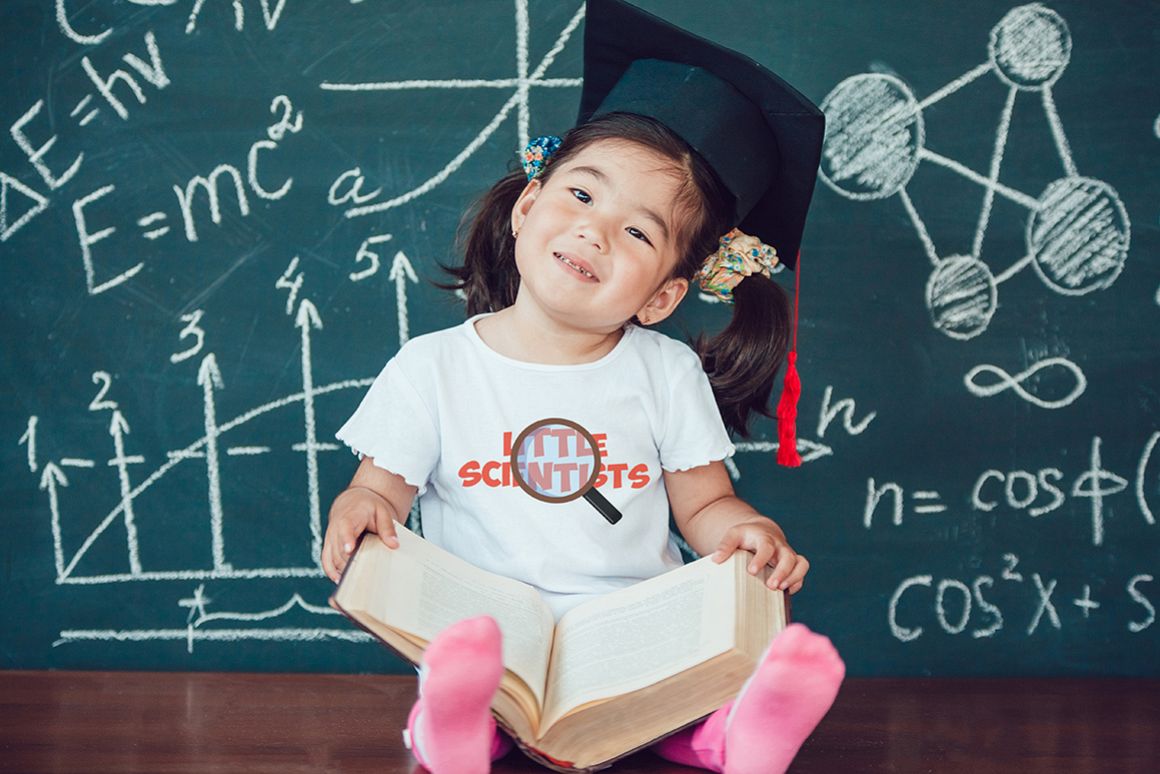 Little Scientists T-Shirt Mock-Up example image 1