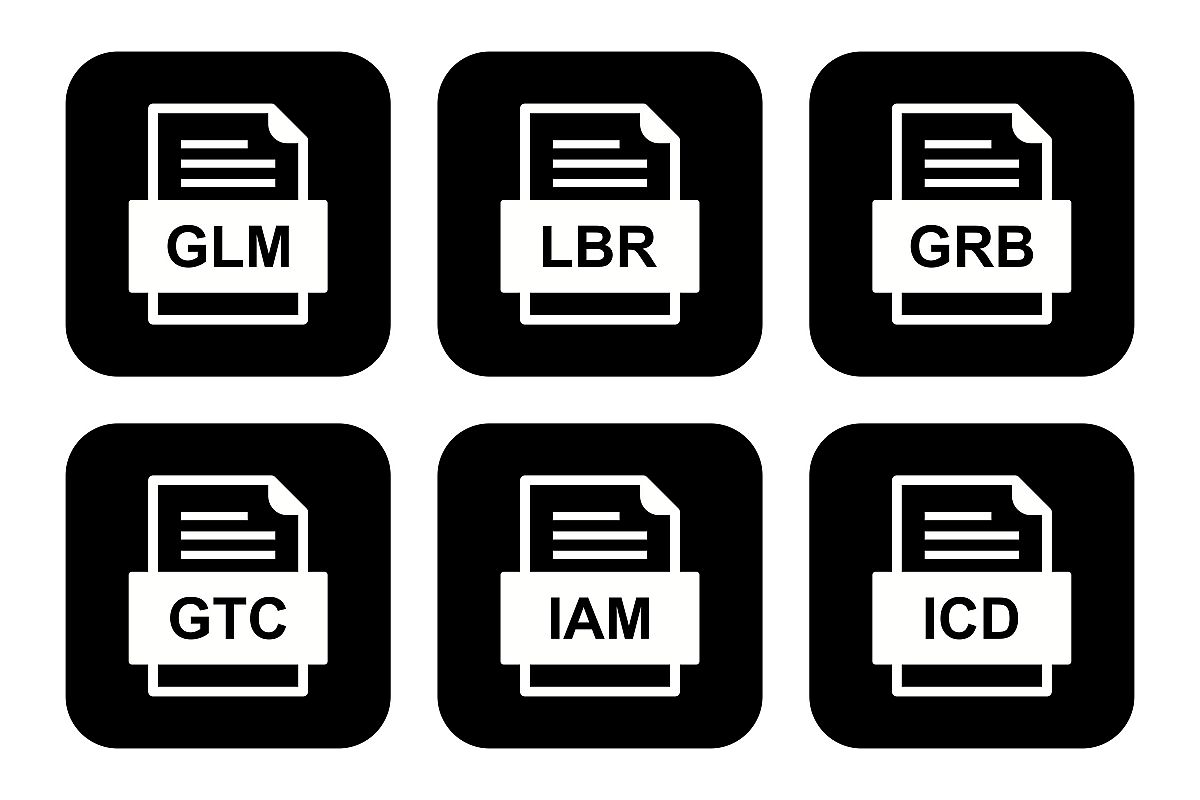 Set Of File Formats Icons example image 1