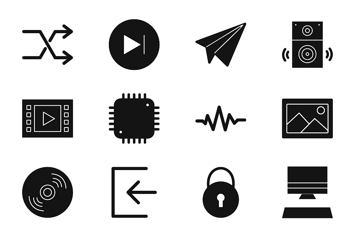Set Of Multimedia Icons example image 1