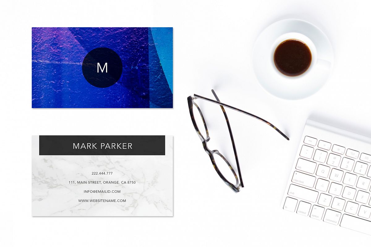 Modern Pattern Texture Beautiful Professional Art Business Card example image 1
