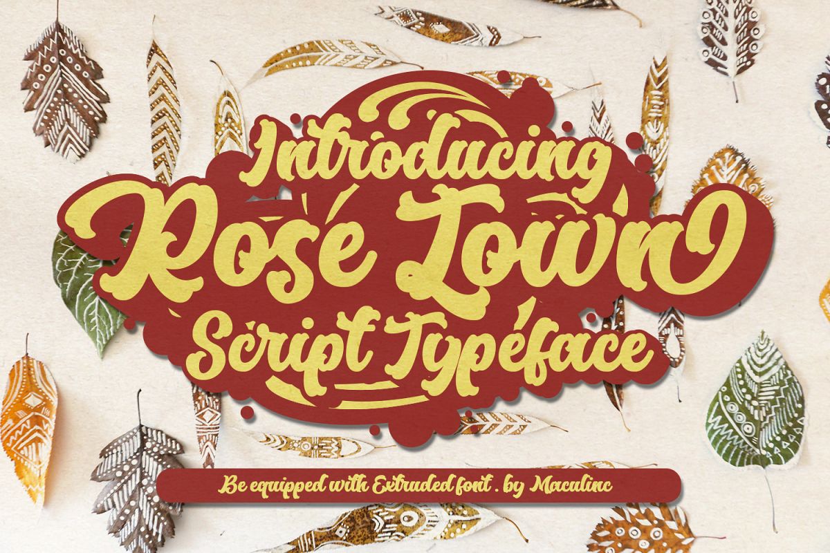 Rose Town Script Font example image 1