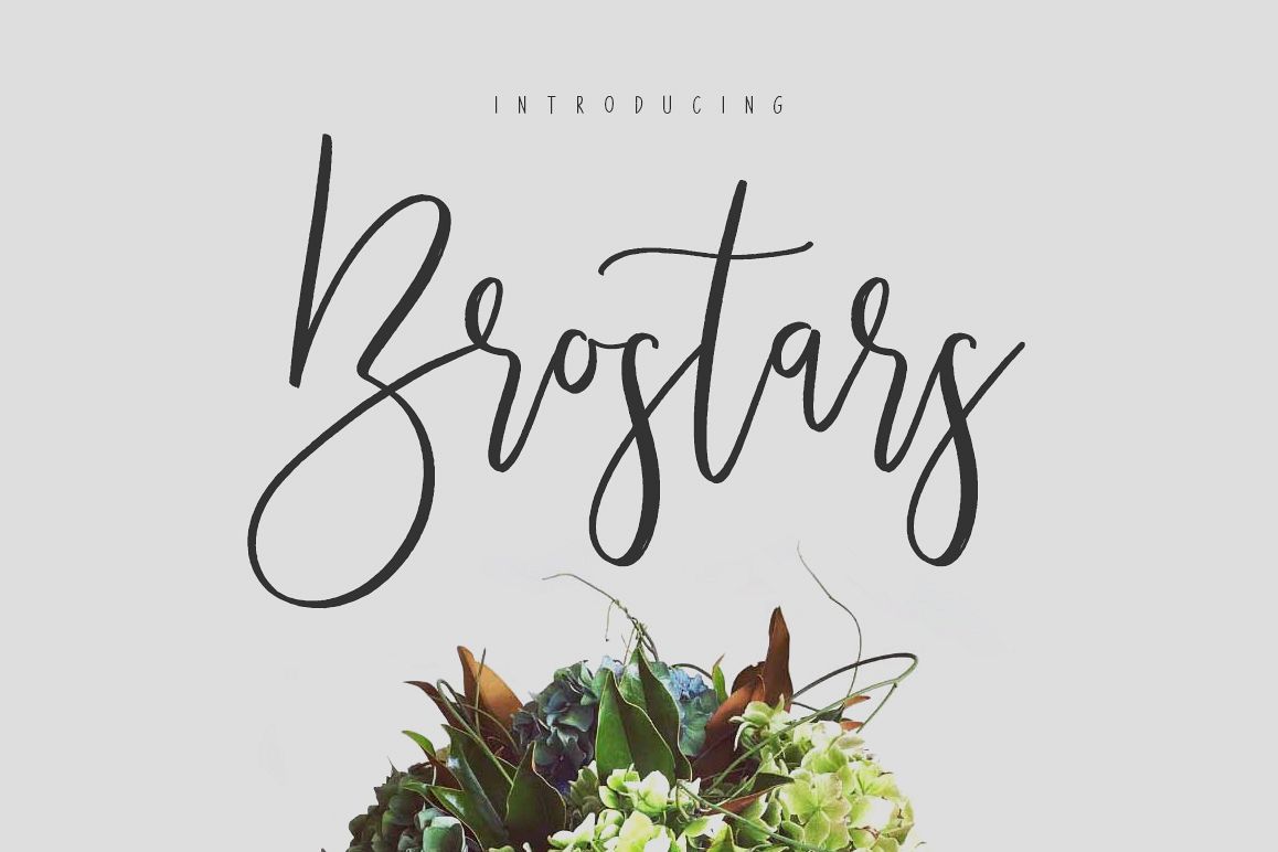Brostars Typeface example image 1