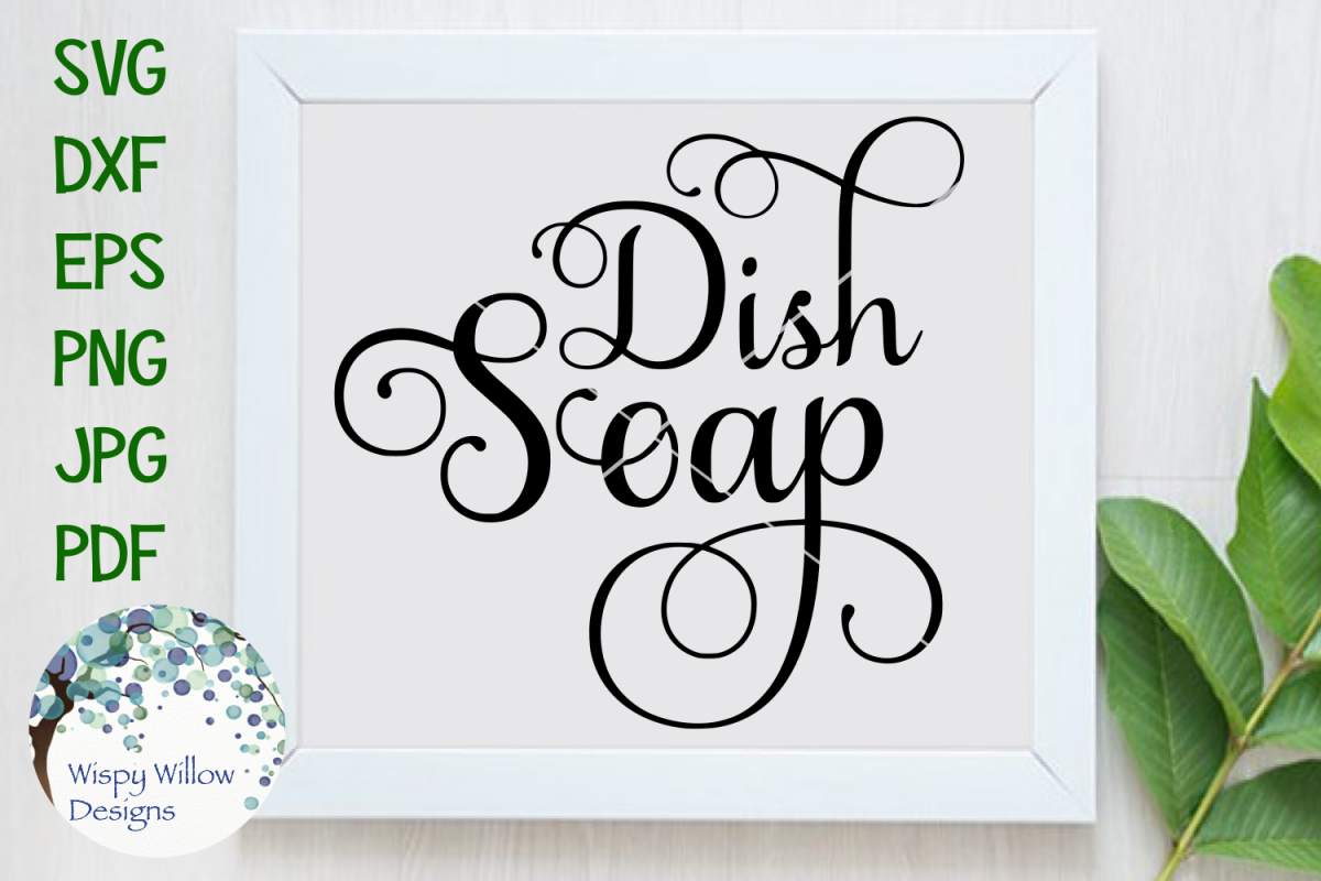 Elegant Dish Soap Label SVG Cut File (105799) SVGs Design Bundles