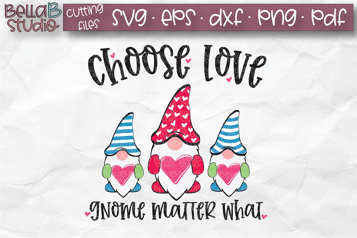 Download Valentine Gnomes SVG, Choose Love Gnome Matter What SVG