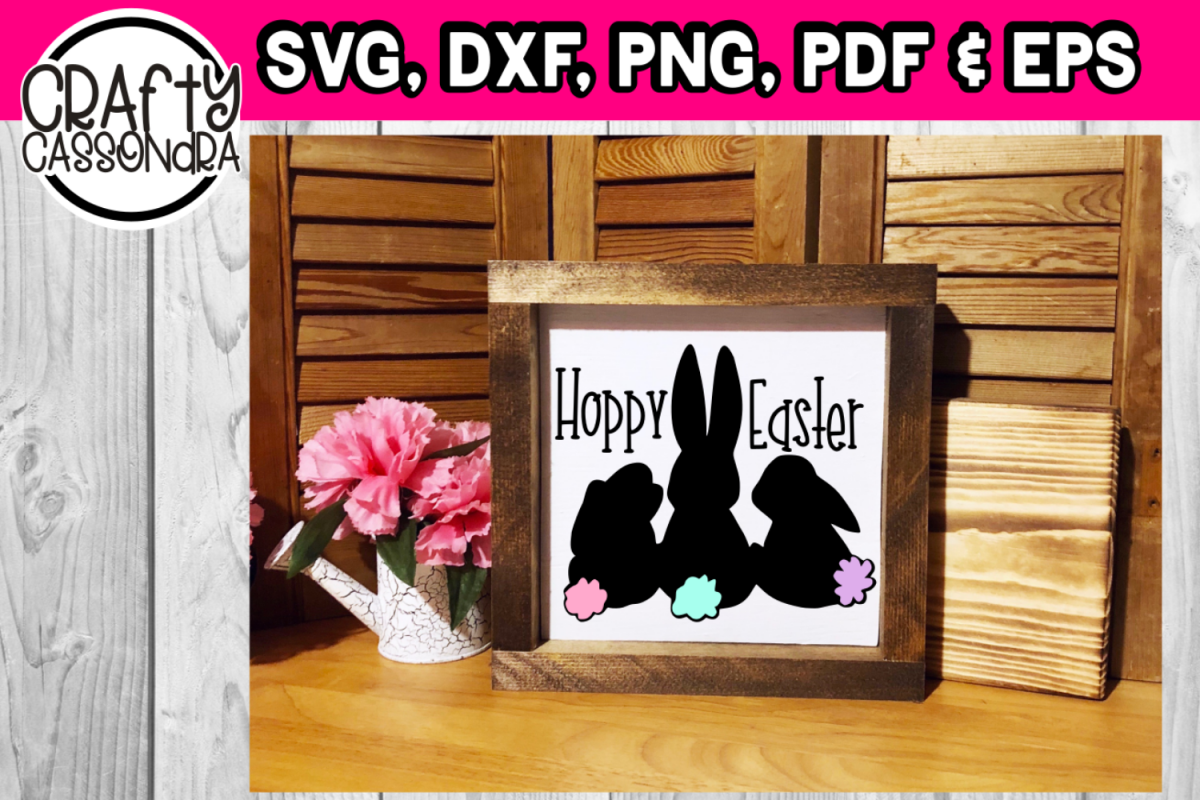 Cotton tail easter bunny svg / dxf example image 1