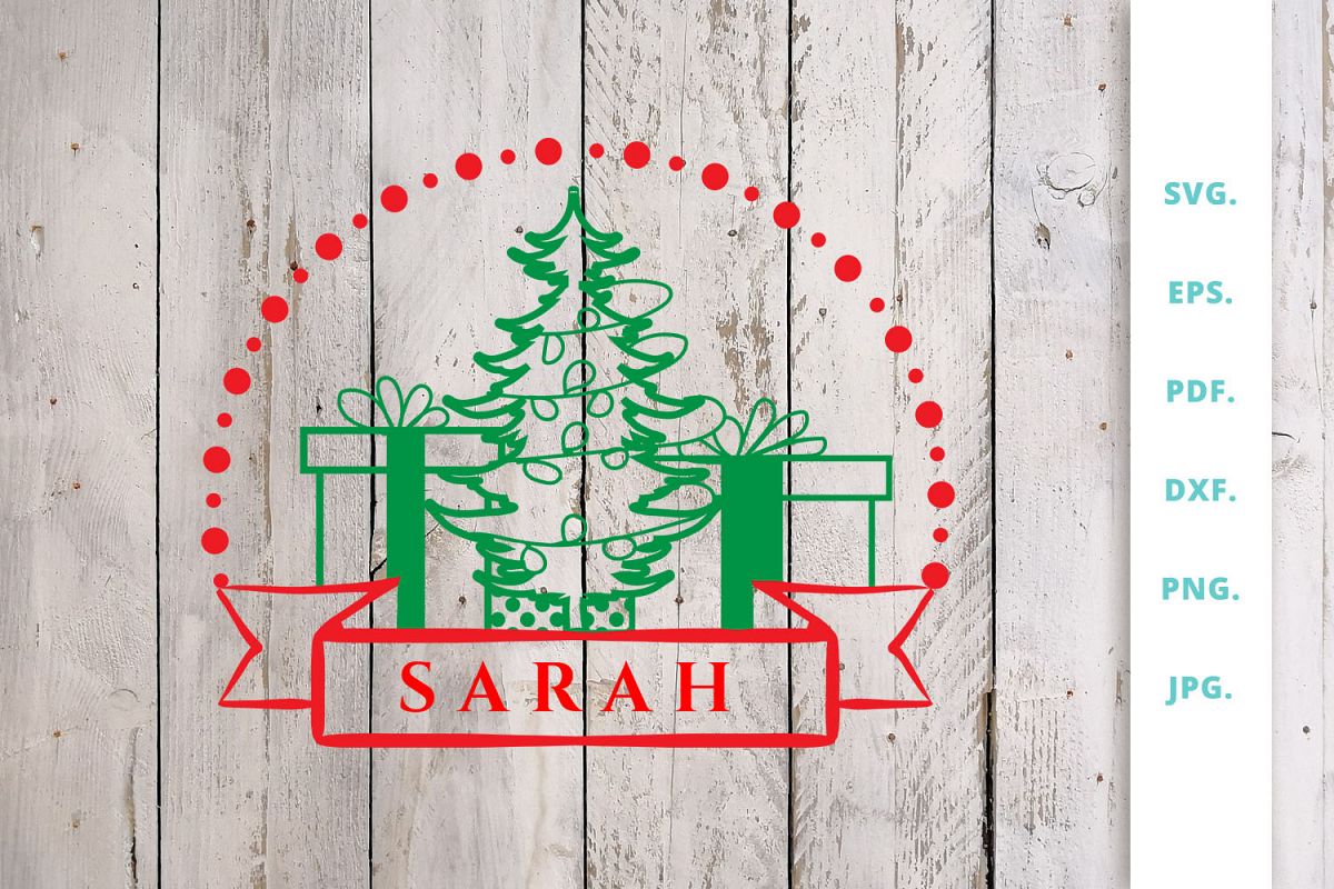 Christmas Monogram SVG | DXF