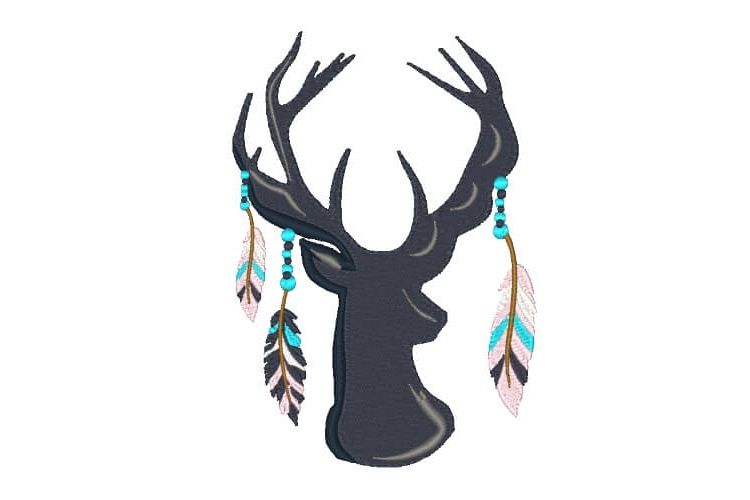 Deer Feather Silhouette example image 1