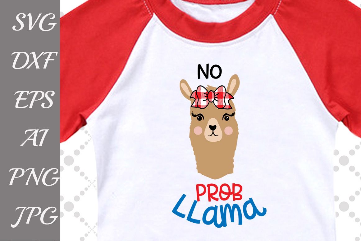 No Prob Llama Svg example image 1